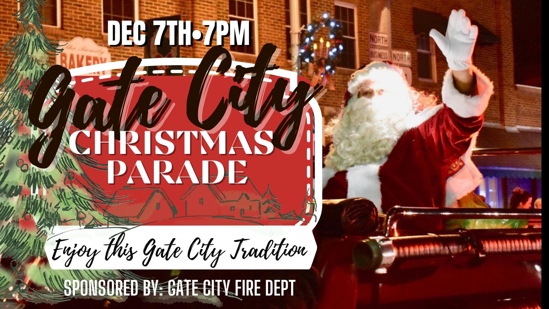 Gather with family and friends and enjoy Gate City's Christmas Parade on Dec. 7th, 2024 at 7PM.